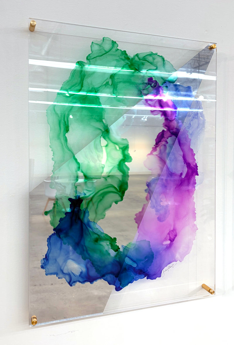 Aura 2: Green, Indigo, Violet – Julie Pelaez Studios LLC
